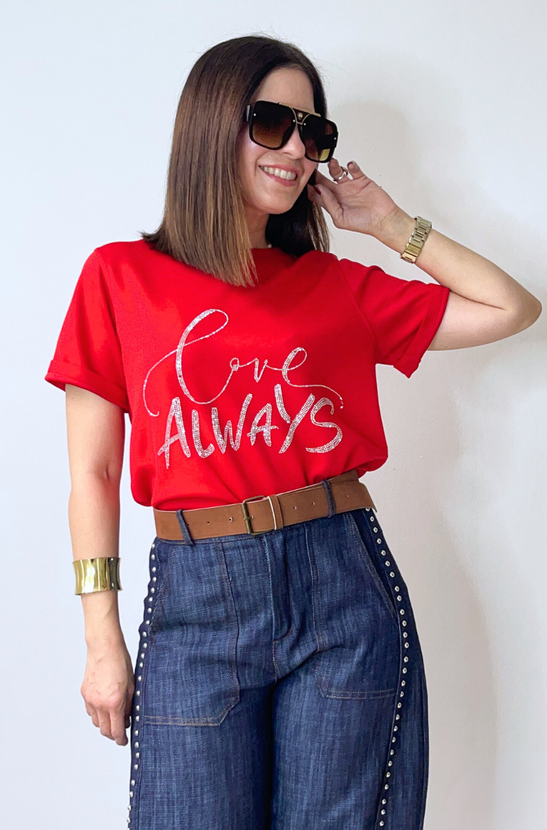 FREE SHIPPING - Shimmer Script Tee - TWO STYLES – Prinket
