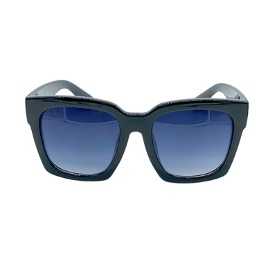 Black Chunky Square Sunglasses